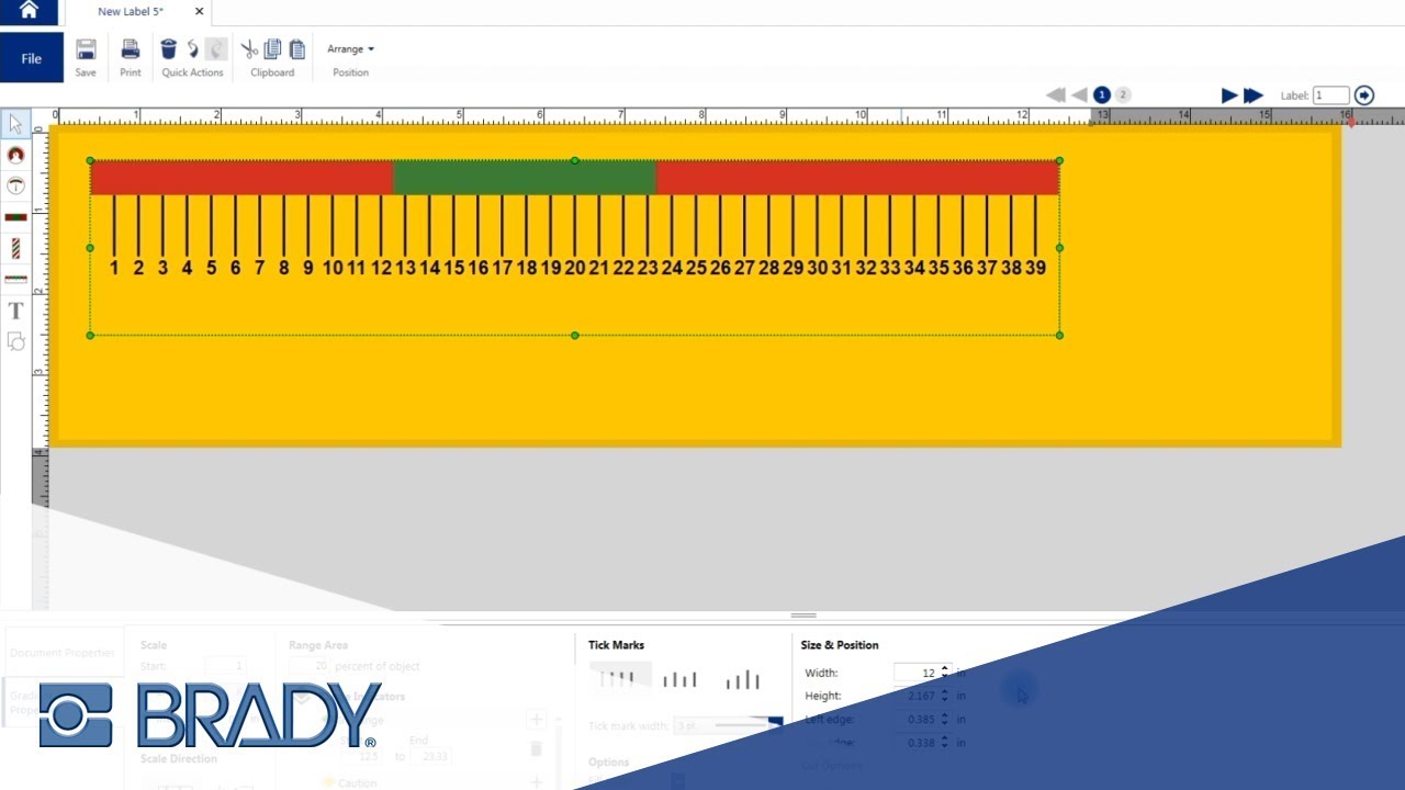 How to Create a Setup Ruler Label | Brady Workstation
