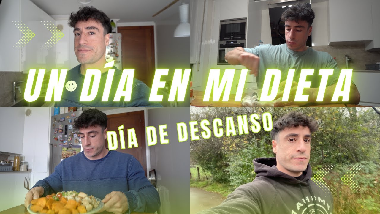 UN DÍA EN MI DIETA DE DESCANSO DE 3100 KCAL || VLOG