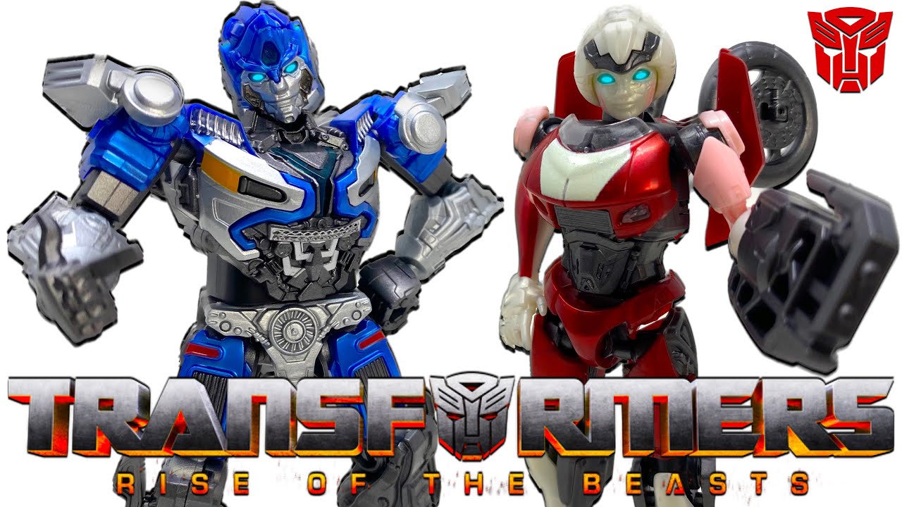Обзор наборов фигурок Transformers RISE OF THE BEATS Blokees MIRAGE & ARCEE