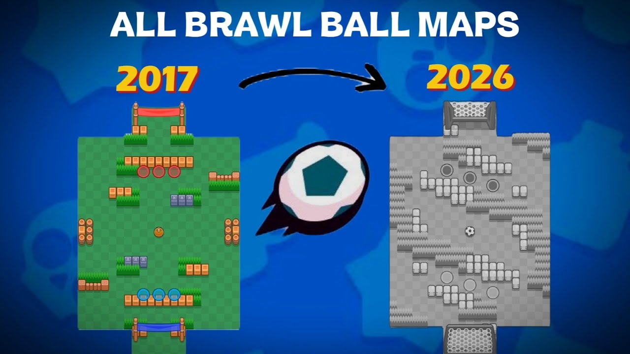 Brawl Ball Maps from 2017 to 2026🔥