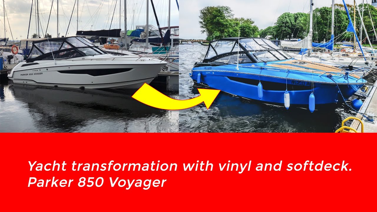 Parker 850 Voyager full body wrapping with softdeck