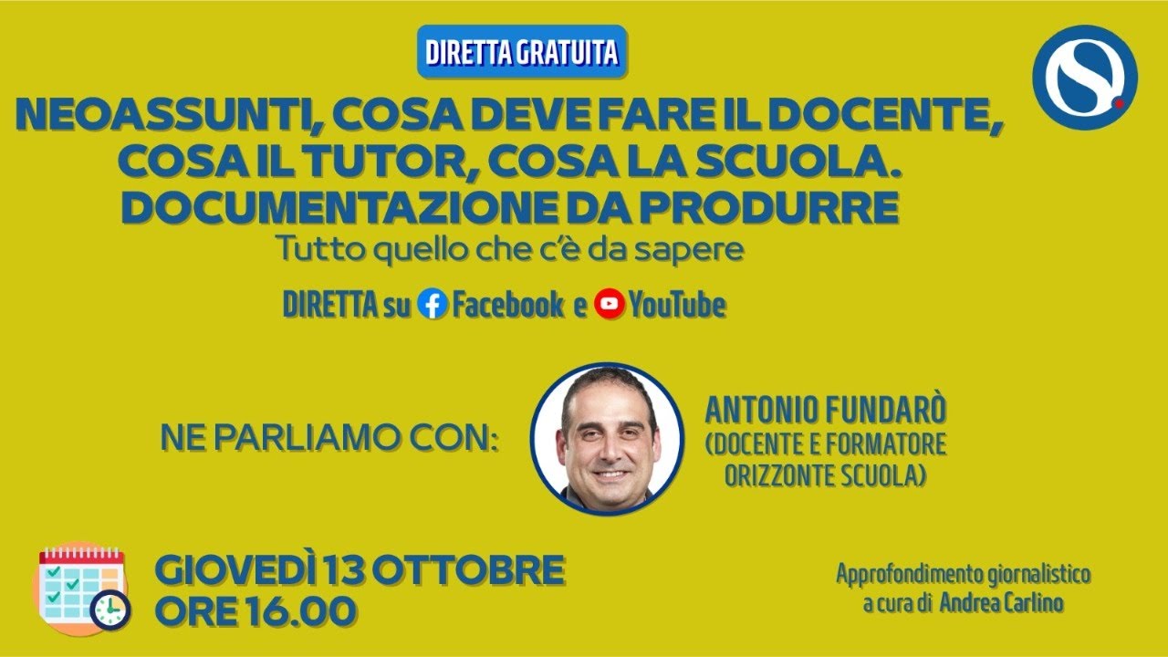 Neoassunti, seminario gratuito: cosa deve fare il docente, cosa il tutor, cosa la scuola