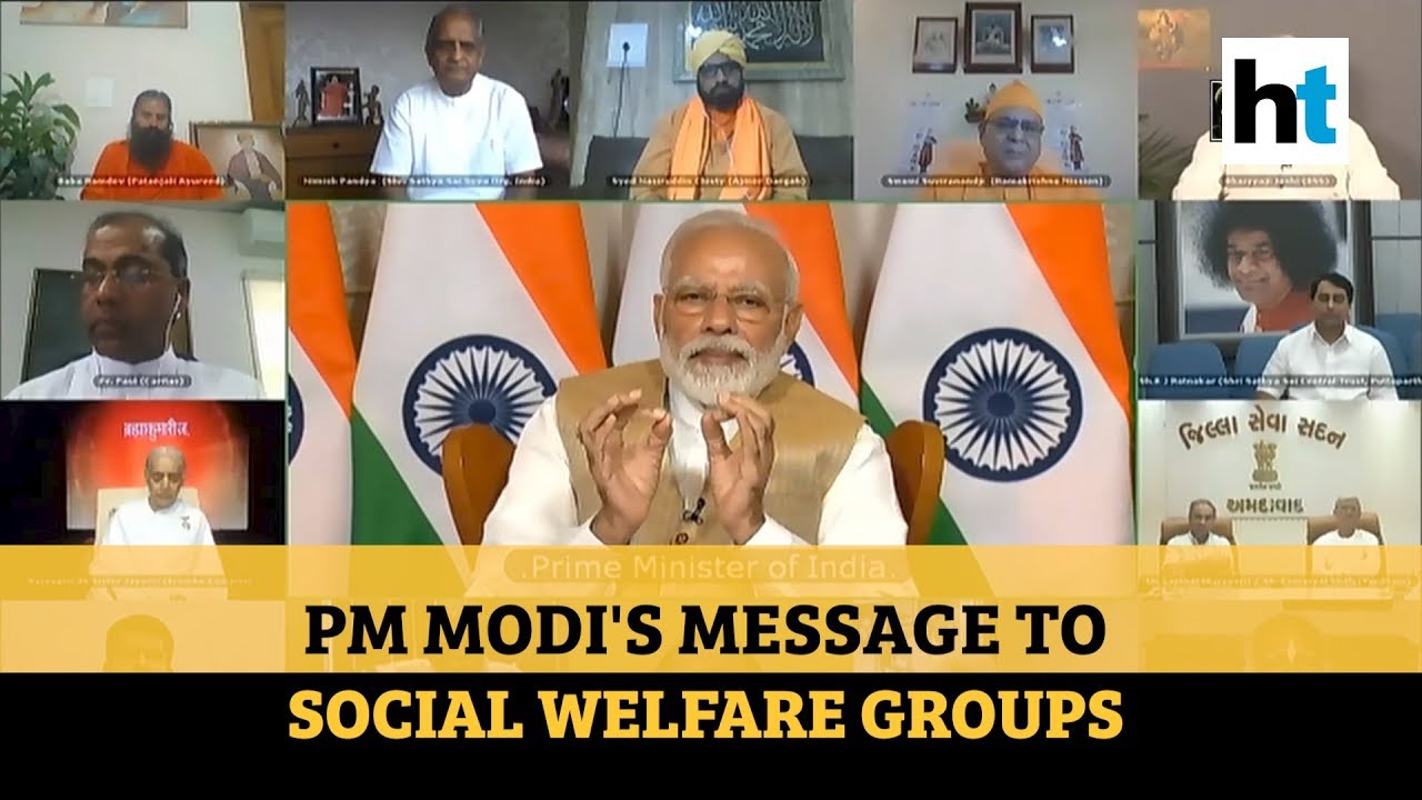 Watch: PM Modi interacts with members of social welfare groups
