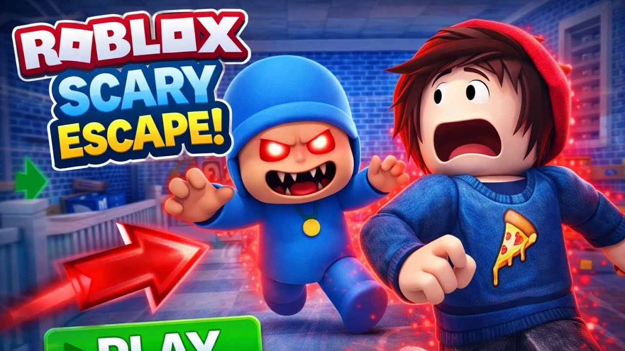 ESCAPING Pocoyo’s School… BEFORE HE CATCHES ME! 😱 (Roblox Obby)