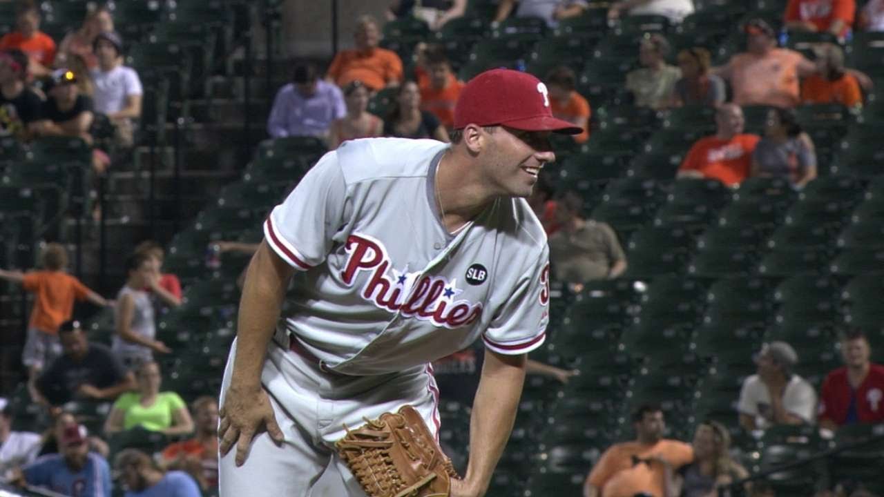 PHI@BAL: Francouer tosses two frames for the Phillies