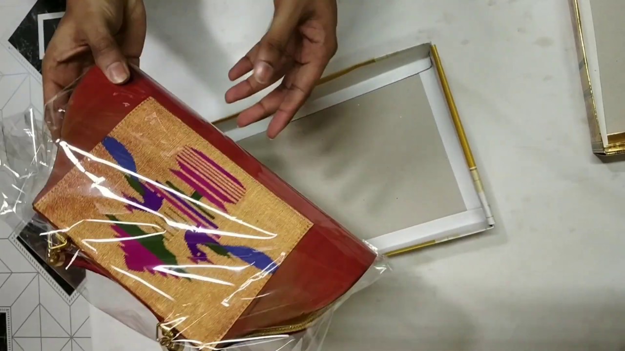 Paithani Purse handmade| Unboxing | Paithani and silk sarees