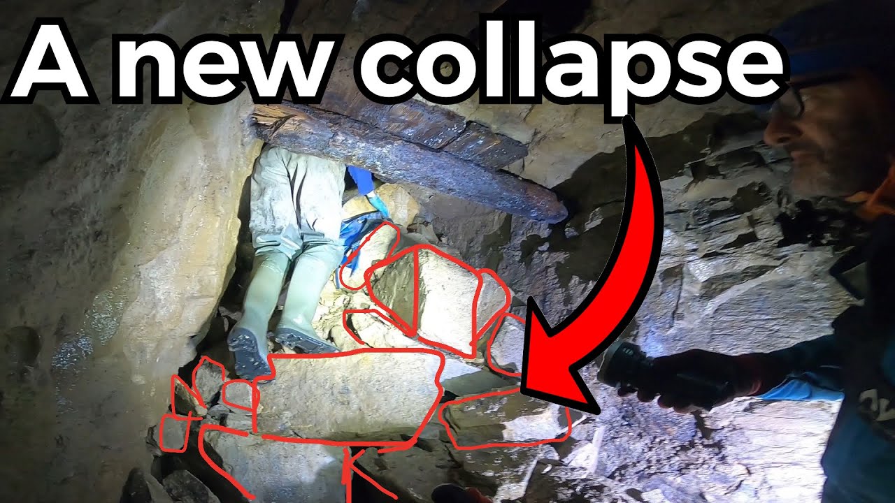 FACING A NEW COLLAPSE in the 1800&rsquo;s LEAD MINE -Northern Pennines U.K ft@UKAbandonedMineExplores
