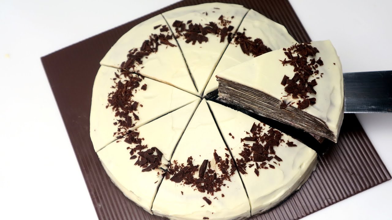 CARA MEMBUAT MILLE CREPES COKLAT STRAWBERRY // CHOCOLATE STRAWBERRY MILLE CREPES RECIPE