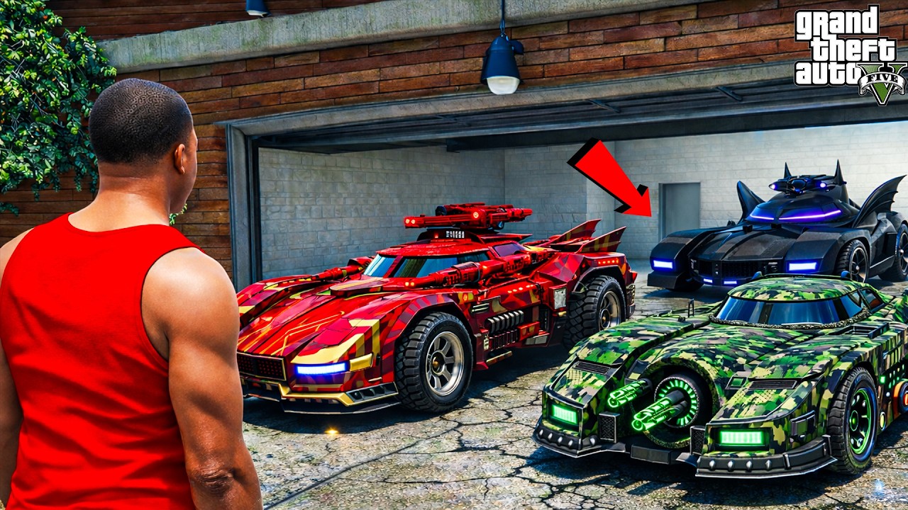 Franklin & Shinchan Collecting  BATMOBILE In GTA 5 || SHINCHAN GTA 5