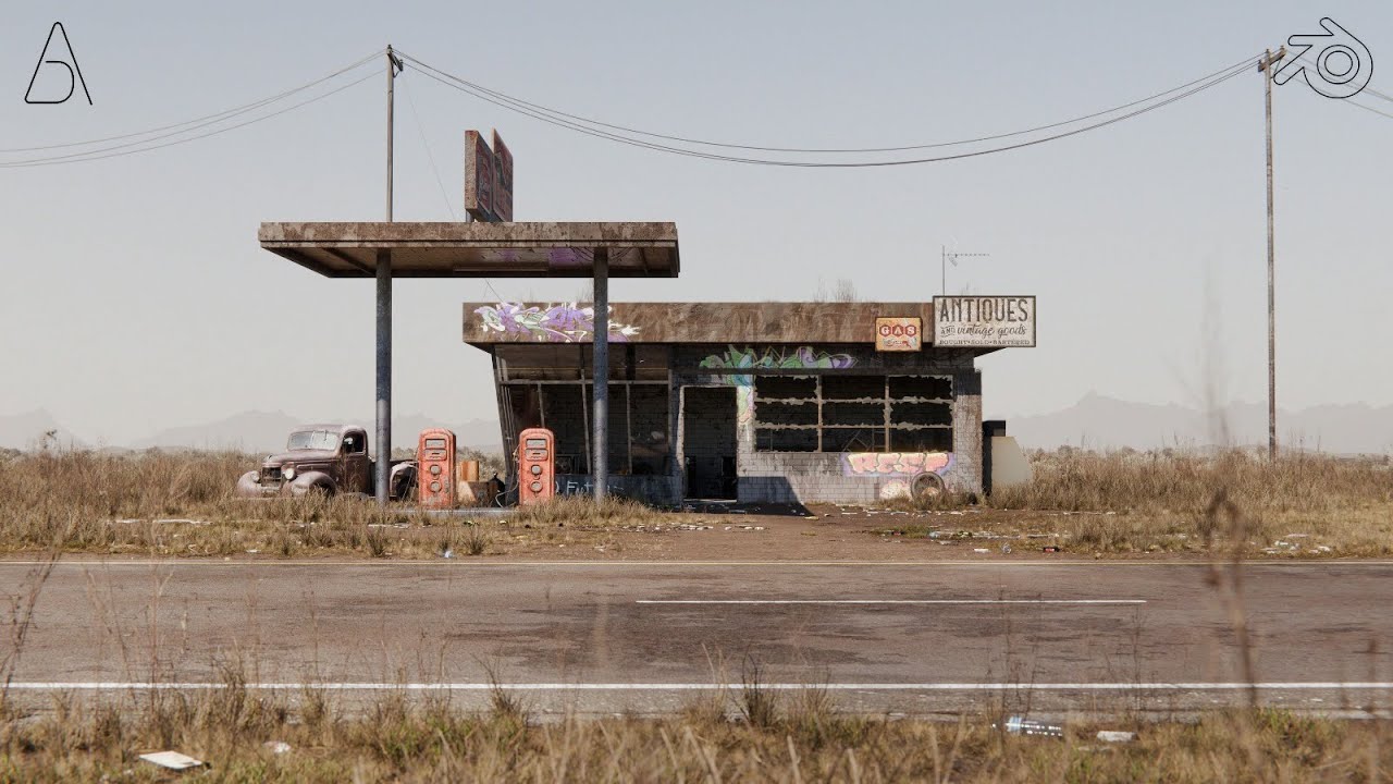 Creating An Abandoned Environment In Blender 4.2