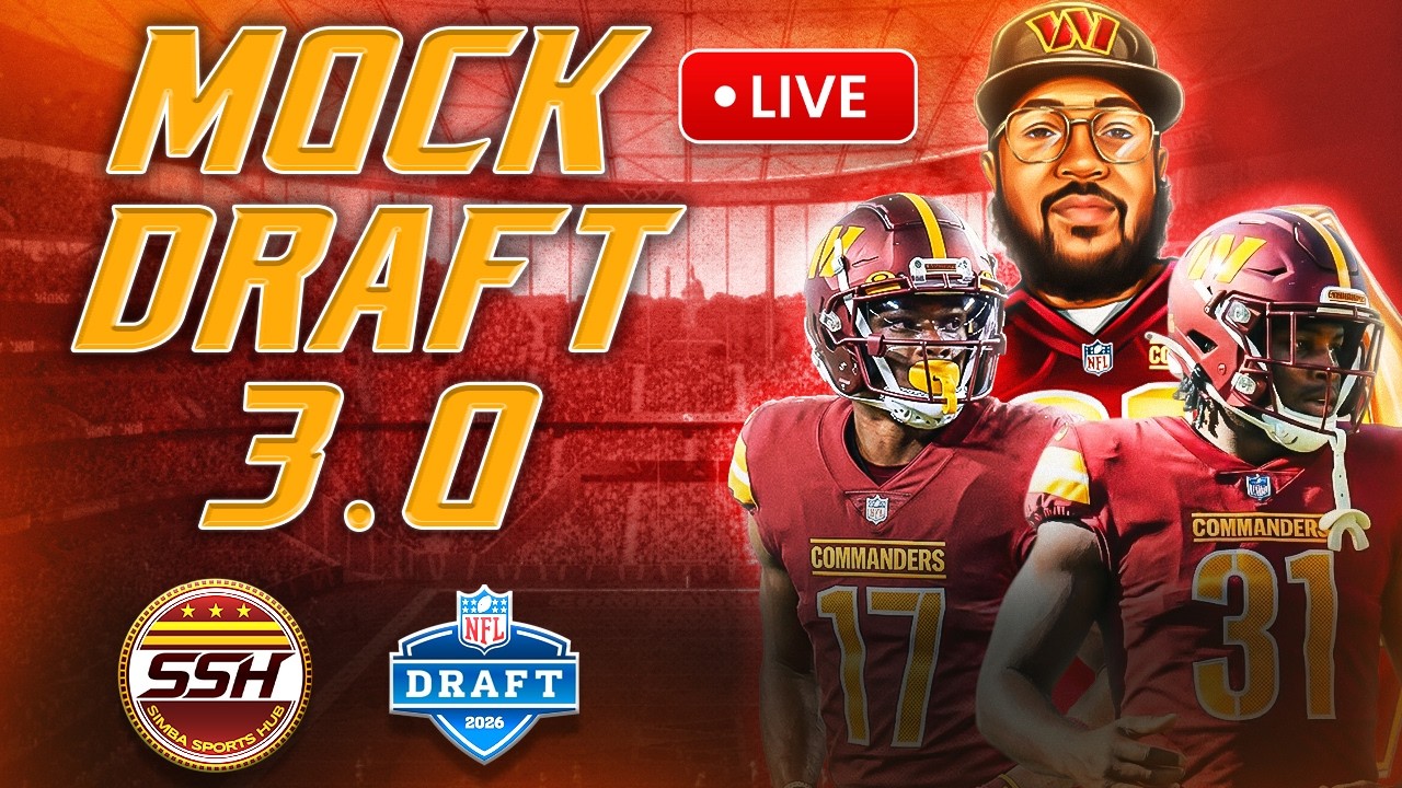 🚨 LIVE Mock Draft 3.0 🔥 | Commanders Picks, Trade Chaos & Real-Time Fan Reactions!