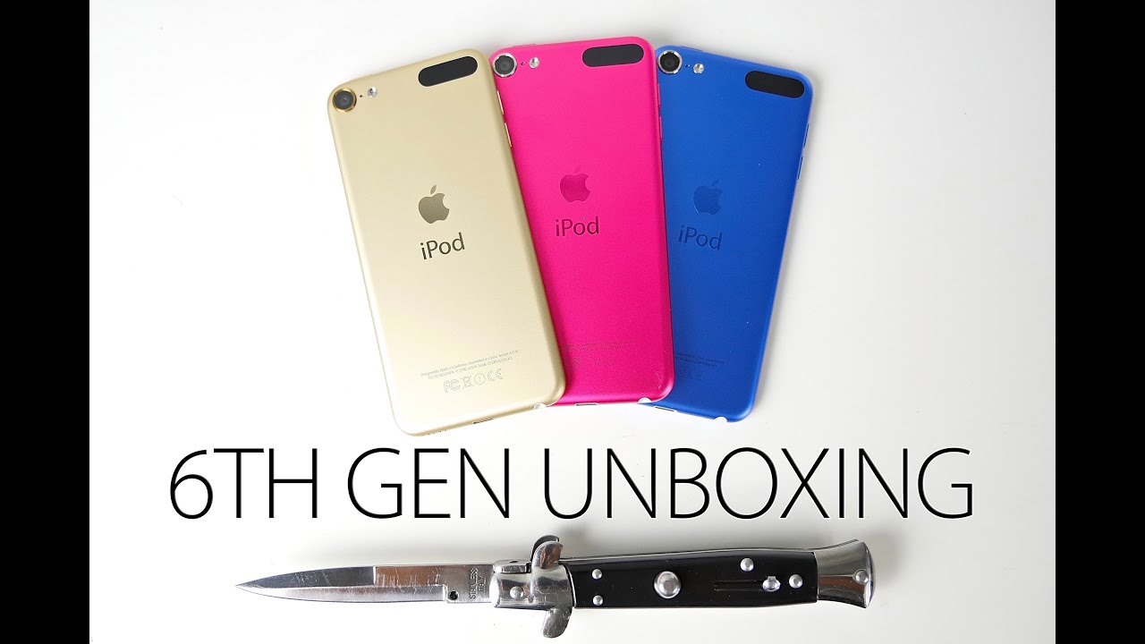 iPod Touch 6th Generation Unboxing - Gold, Pink & Blue First Impressions