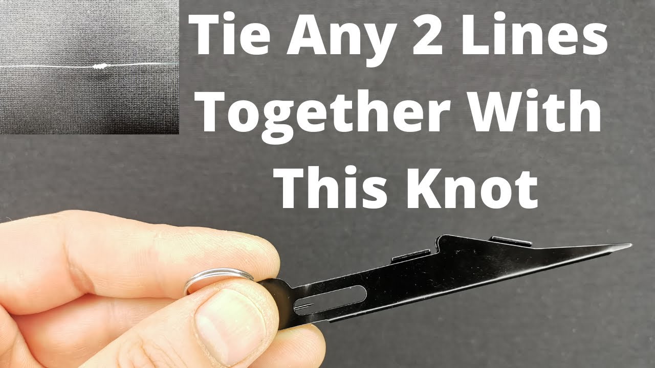 Fly Fishing Knot Tying Tool - How To Tie Two Lines Together - Works For Any Type Of Line [4K]
