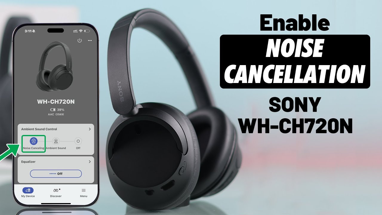 Enable Noise Cancellation on Sony WH-CH720N Headphones! [How To]