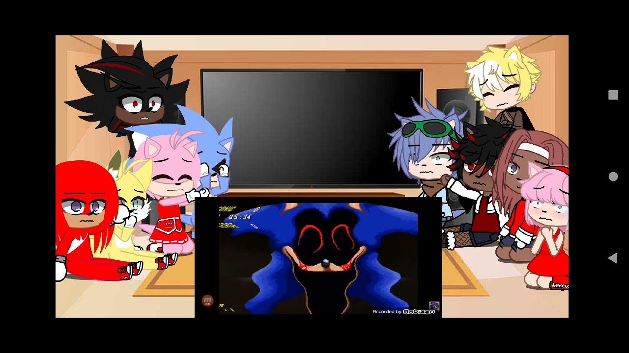 sonic movie and my sonic characters reacts to sonic eyx