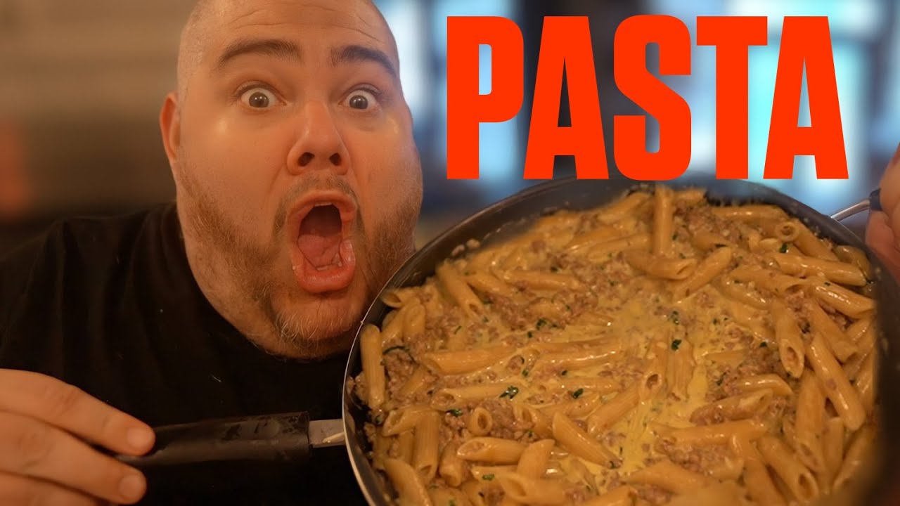 CREAMY SAUSAGE PASTA!!