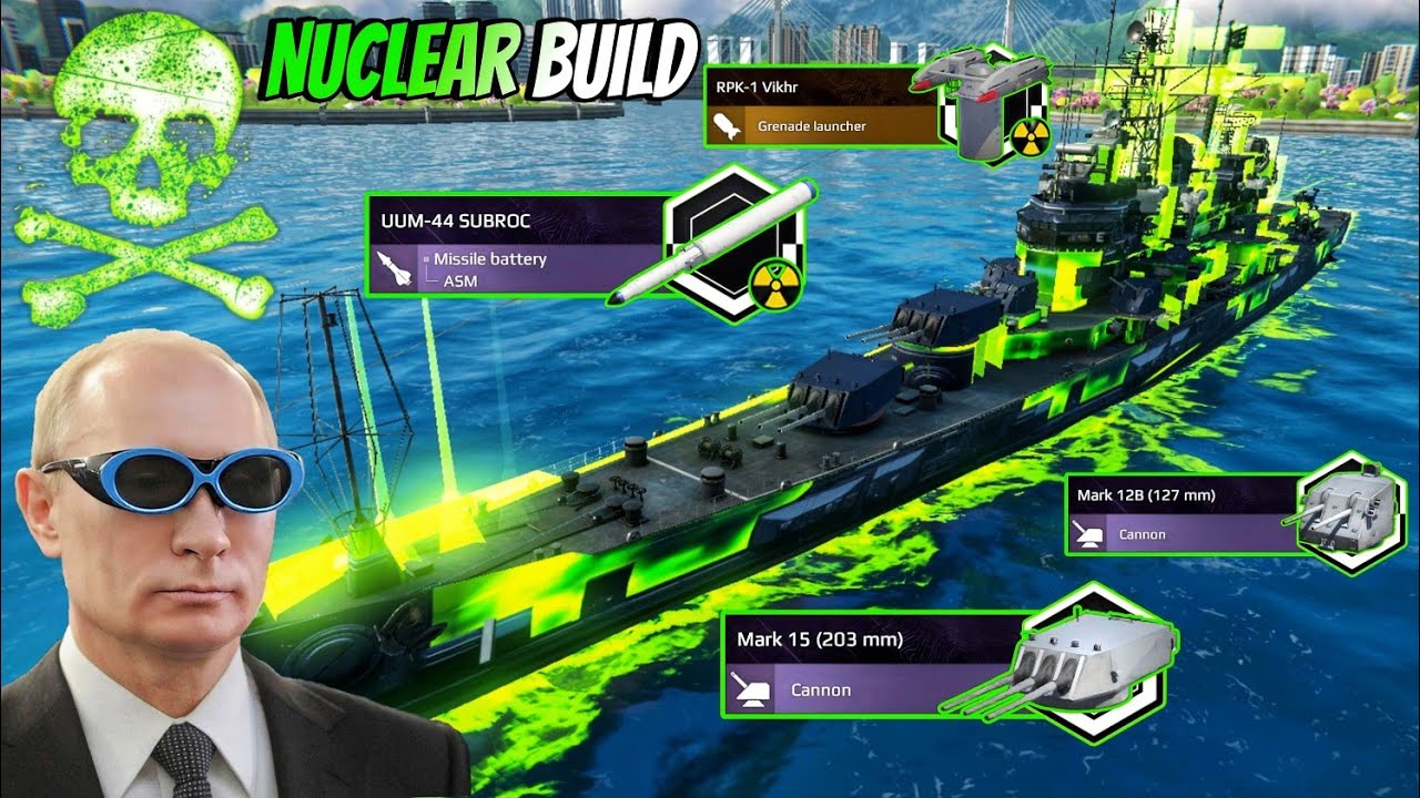 USS Boston With UUM-44 & RPK-1 Vikhr Full Nuclear Build ☢️ Prepare For WW3 🔥- Modern Warships 