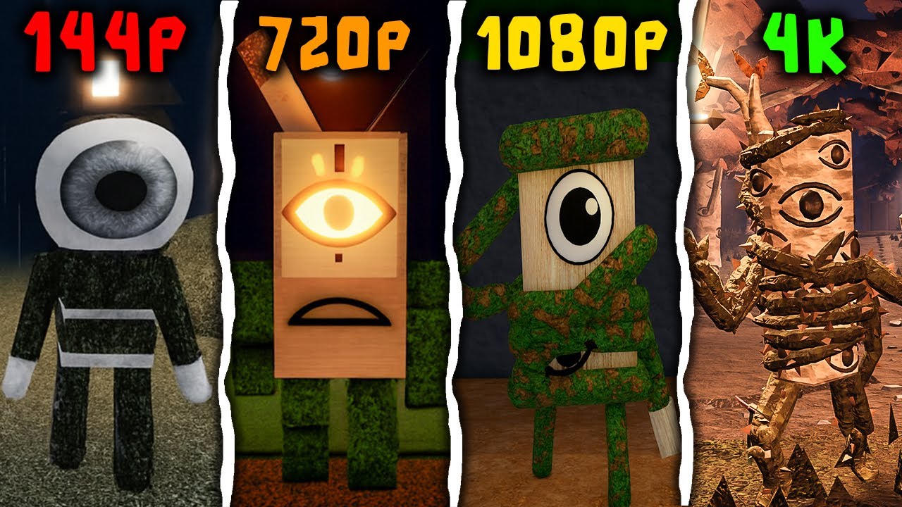 [ROBLOX] DOORS Outdoors vs official But Bad vs but bad outside vs but bad | Jumpscares
