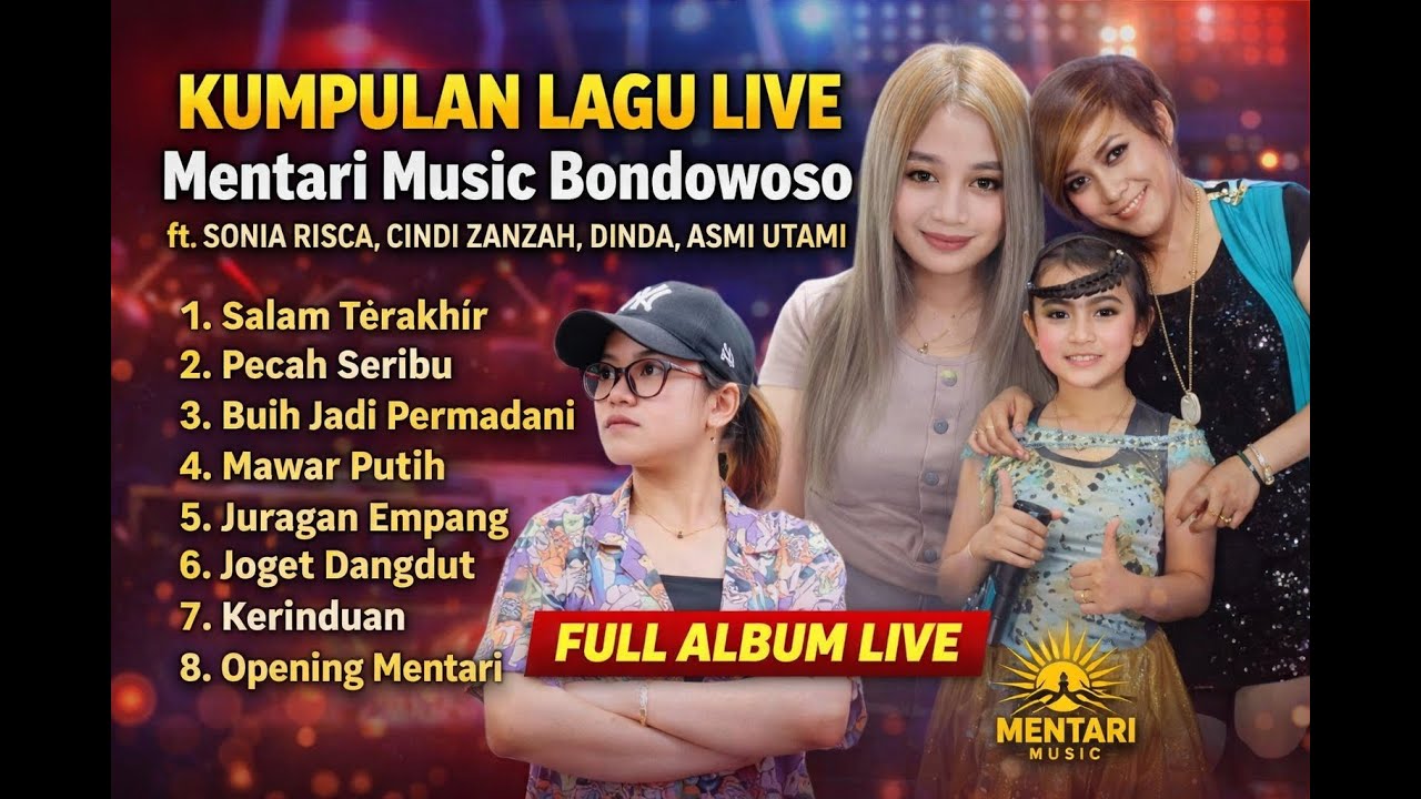 LIVE Mentari Music Bondowoso 🔴 Sonia Risca, Cindi Zanzah, Dinda, Asmi Utami | Lagu Madura Terpopuler