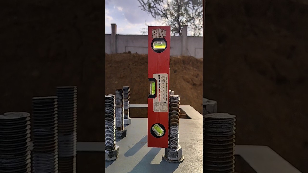 Checking Anchor Bolts With Bubble Tube !! ऐंकर बोल्ट चेक करते हुए बबल ट्यूब से !! tranding !! Short