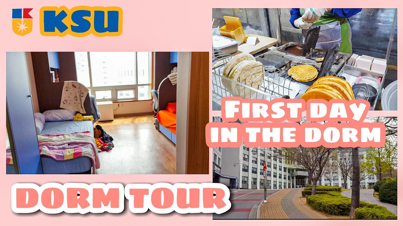 Korean University Dorm Tour | Kyungsung | Hari pertama masuk asrama | Jalan-jalan sekitar kampus