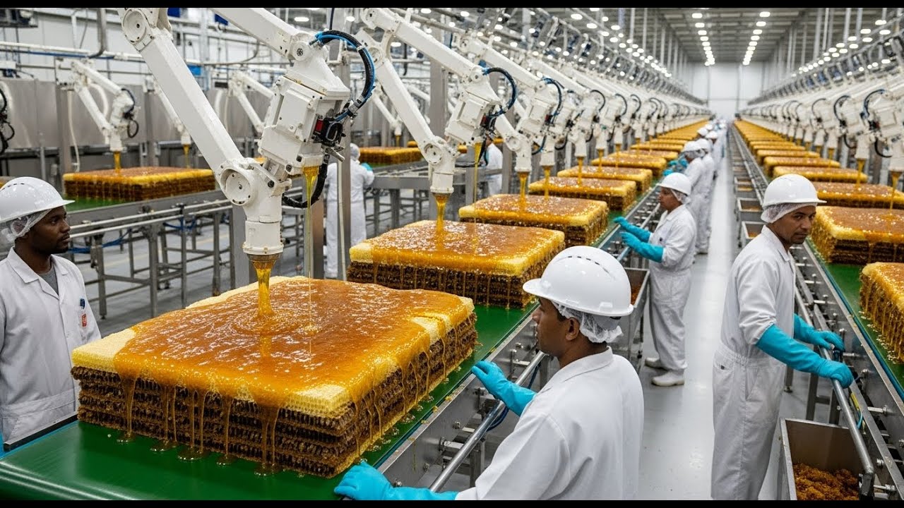 수십억 마리의 벌이 만드는 꿀 – 꿀 공장 내부 | 전체 생산 과정
