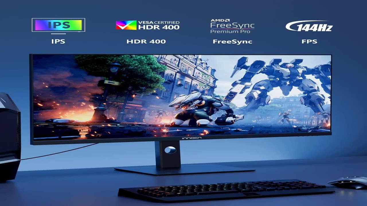 Обзор: Сверхширокоформатный монитор INNOCN 40C1R 144 Гц FreeSync Premium HDR400 21:9. Компьютерны...