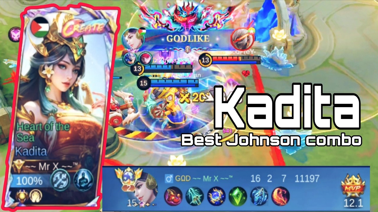 GODLIKE Kadita! 🌊 Best Johnson Combo Destroyed Them All | MVP Gameplay | Top Global Kadita by Mr. X