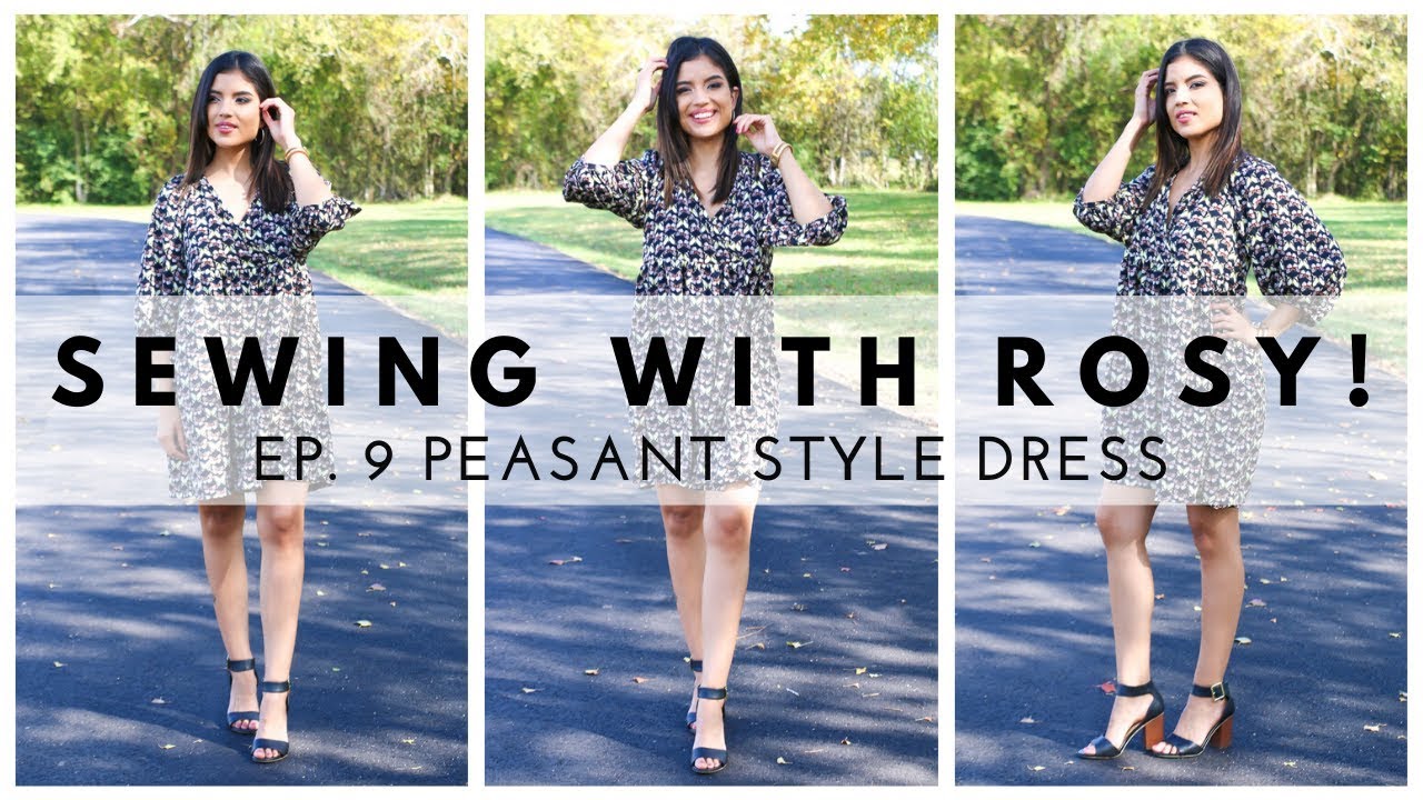 EASY BEGINNER SEWING PATTERN TUTORIAL — PEASANT STYLE DRESS (McCall’s 7969)