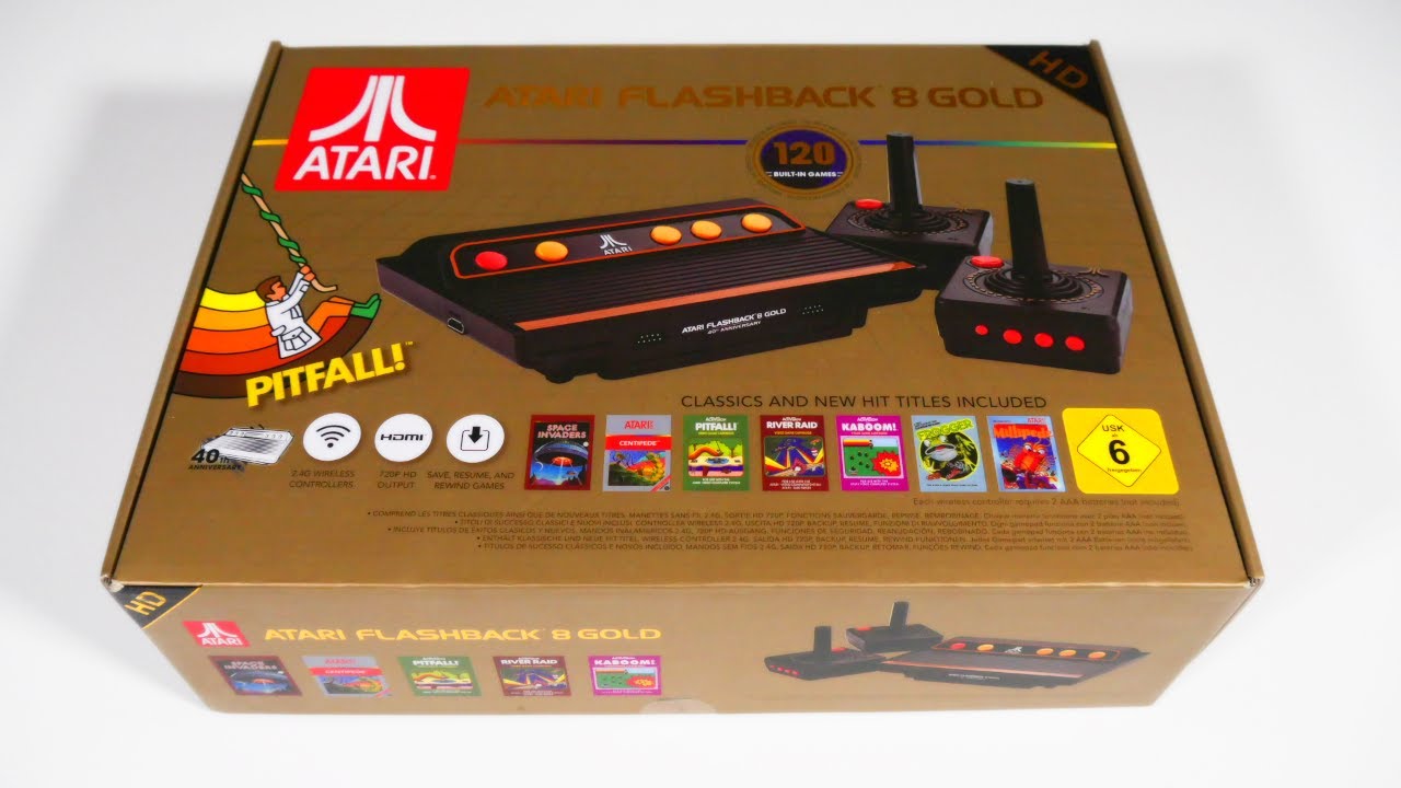 Atari Flashback 8 Gold Unboxing German