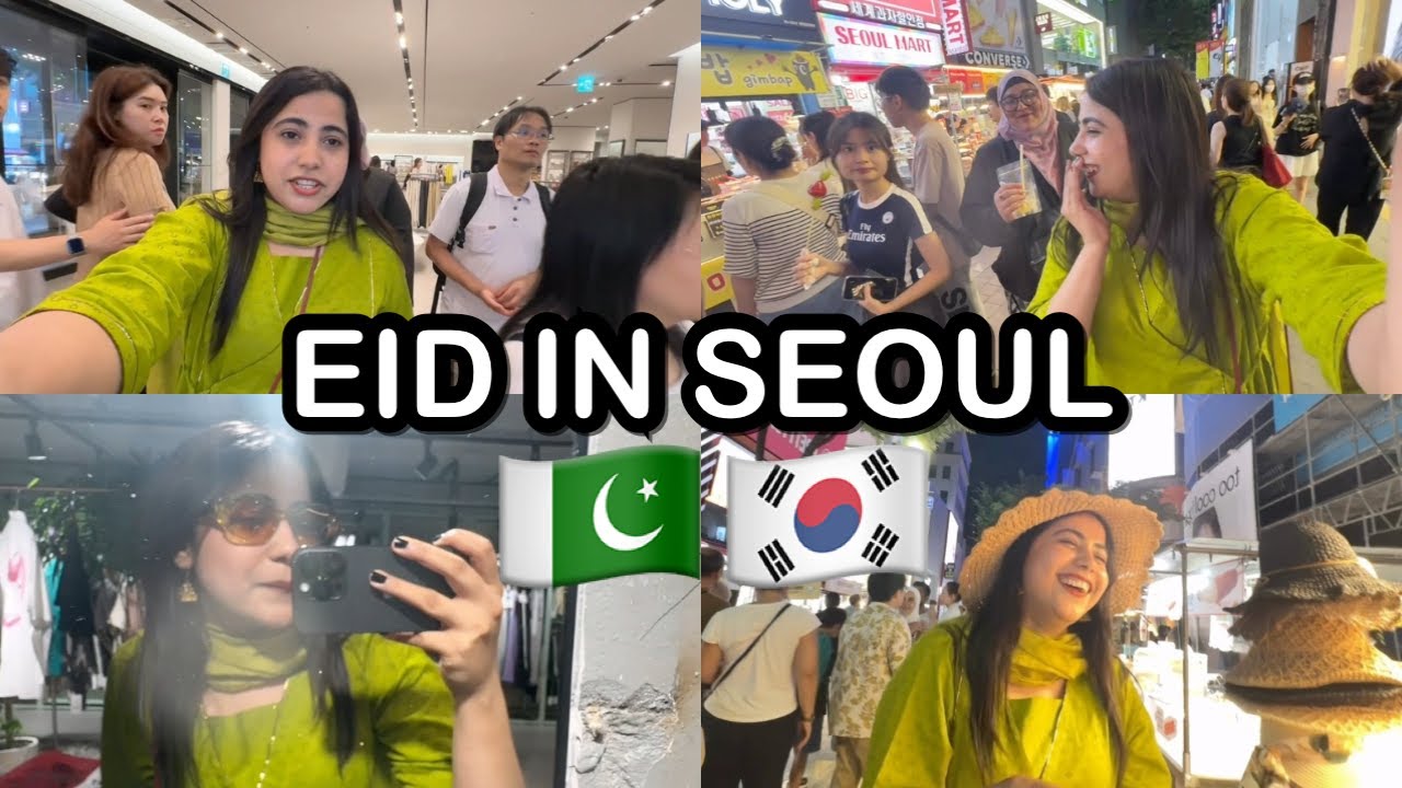🇰🇷🇵🇰EID IN KOREA VLOG | Pakistani dress + Mehndi