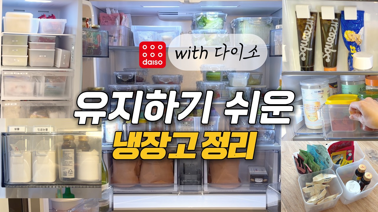 살림초보를 위한 다시 태어난 냉장고 정리 꿀팁 (feat. 다이소 정리템)