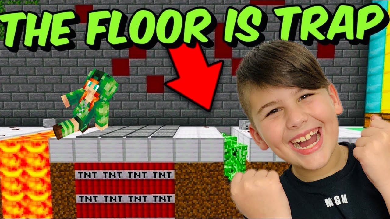 &Tau;&Rho;&Omicron;&Lambda;&Alpha;&Rho;&Omega; &Tau;&Omicron; NOOBAKI &Sigma;&Tau;&Omicron; THE FLOOR IS TRAP Minecraft Famous Games @LetsPlayKristina