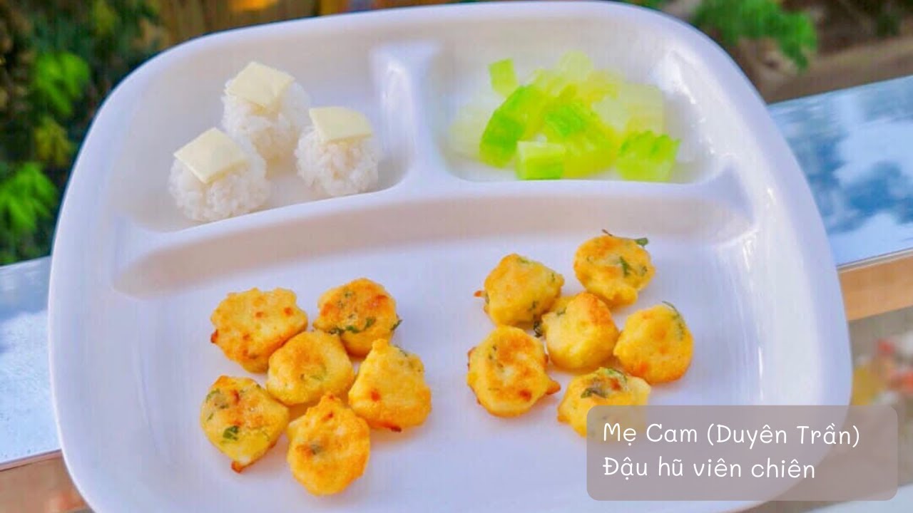 ĐẬU HŨ VIÊN CHIÊN CHO BÉ | MẸ CAM
