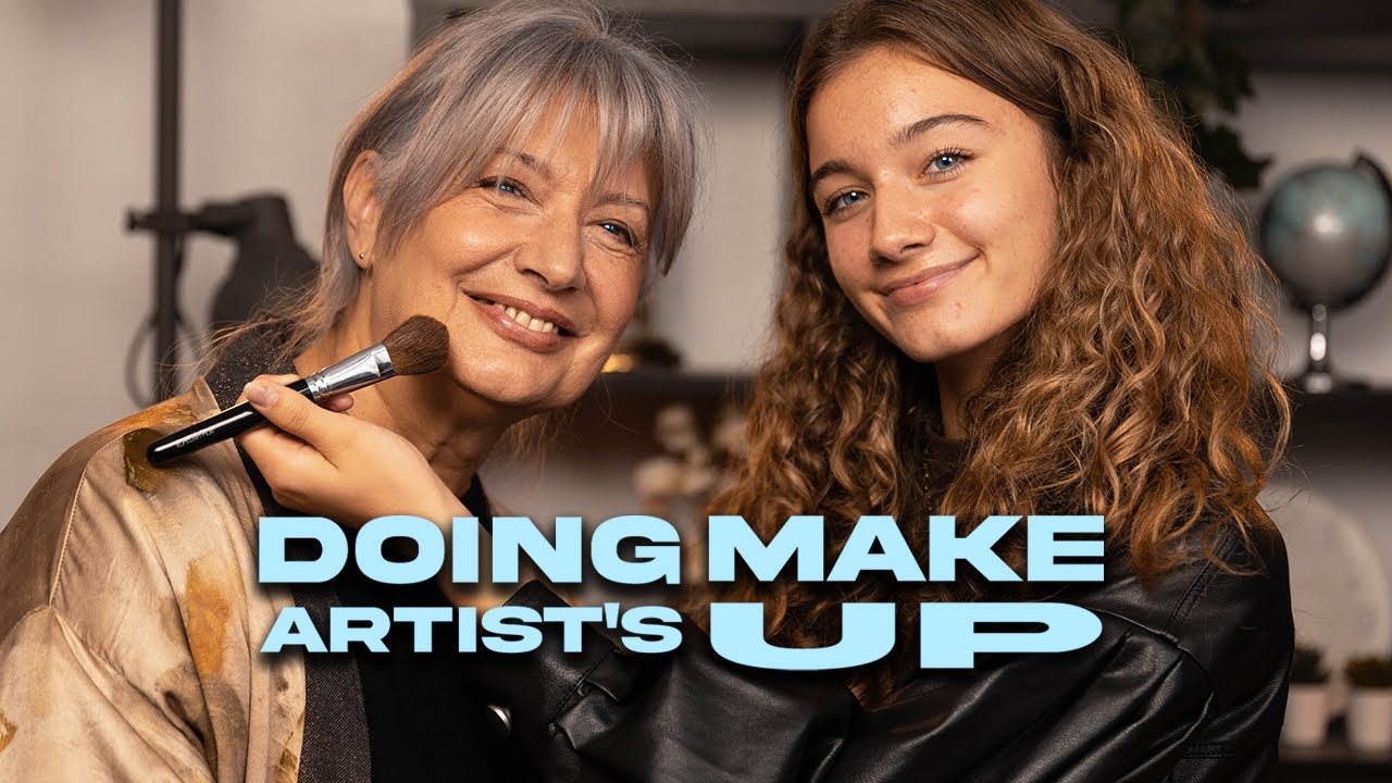 ASMR - DOING MY GRANNY'S MAKEUP! (Makeup tutorial)