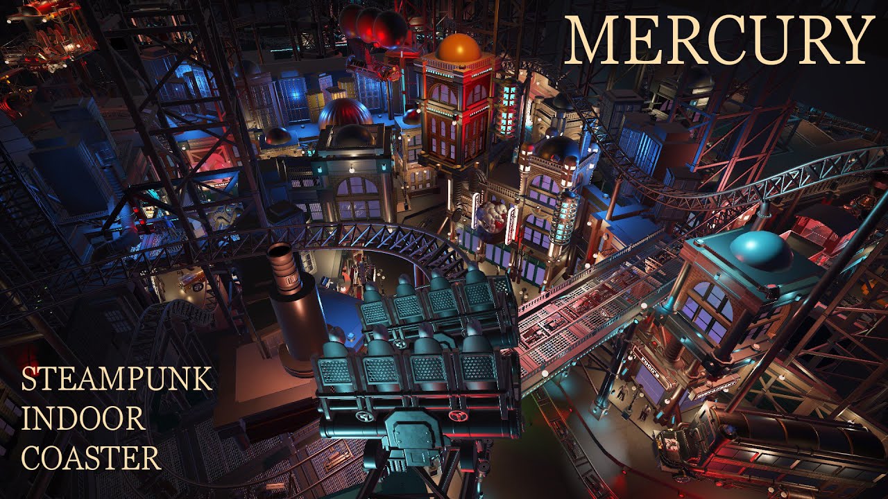 Mercury - Indoor Steampunk Rollercoaster (Planet Coaster)