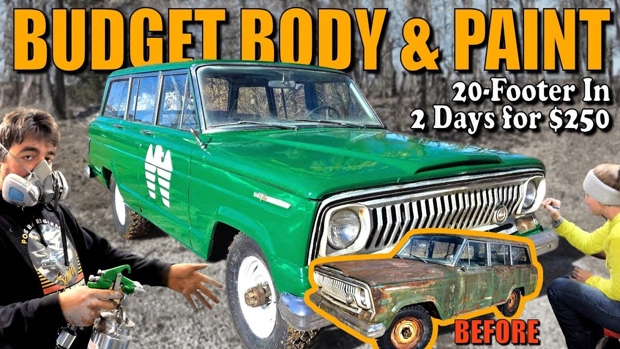 BUDGET Body & Paint ~ Jeep Wagoneer Gets WEEKEND MAKE-OVER!