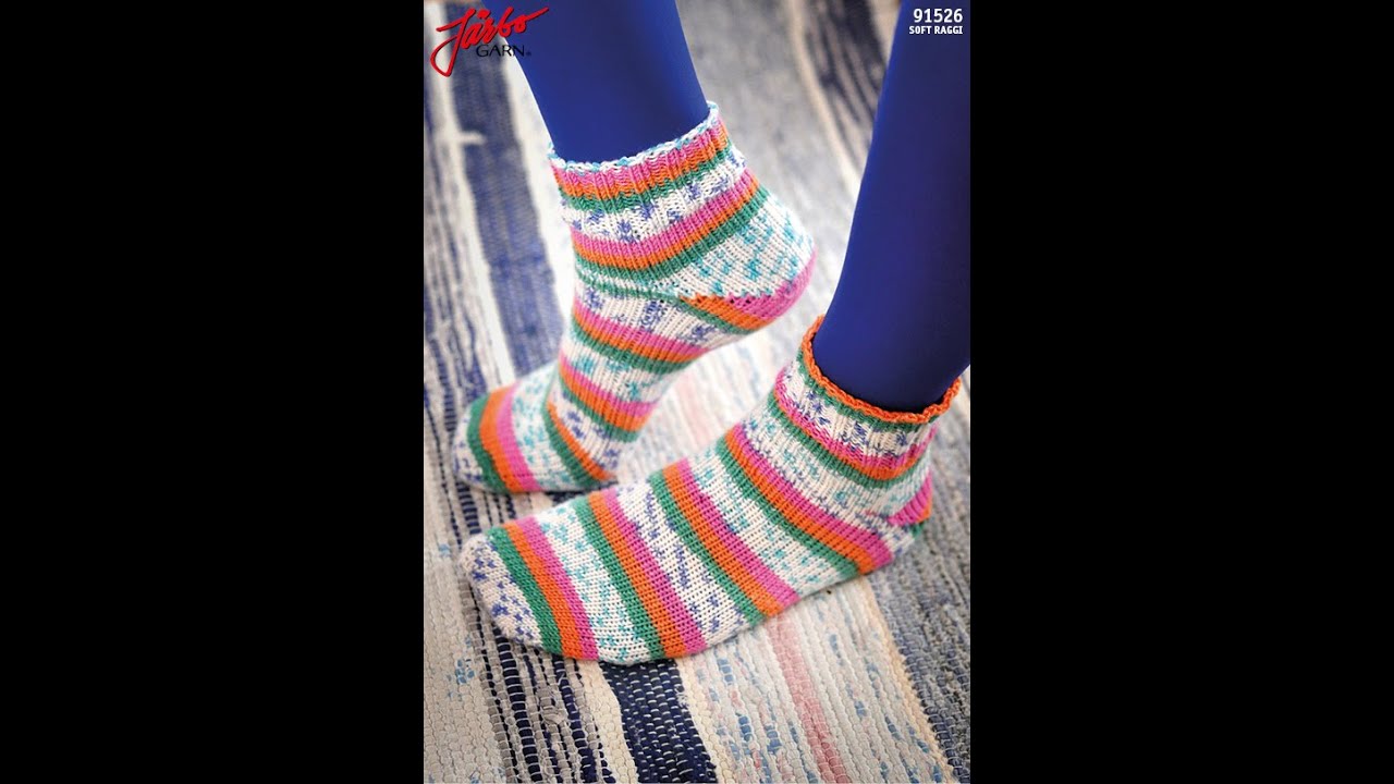 Sticka tå-upp sockor med Magic Loop-teknik