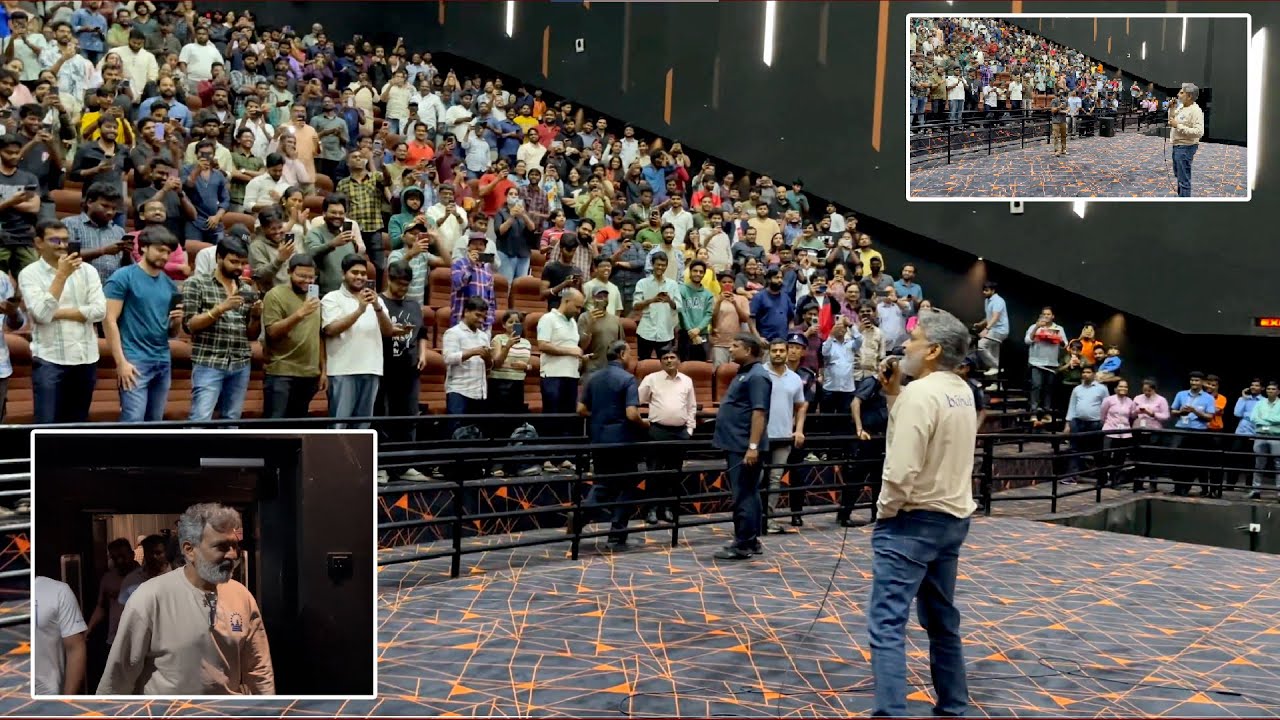 Director SS Rajamouli Addressing Audience at Prasads PCX Screen | #baahubalitheepic @HitTVTalkies