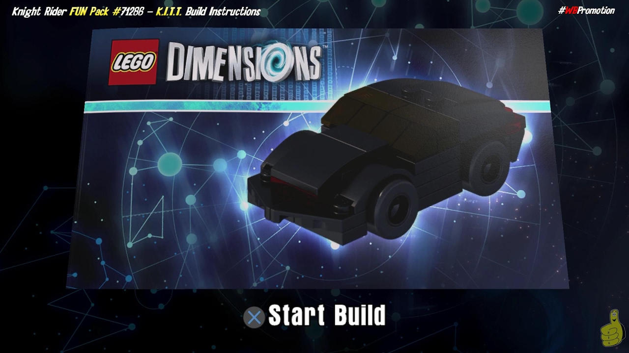 Lego Dimensions: K.I.T.T. / Build Instructions (Knight Rider FUN Pack #71286) - HTG