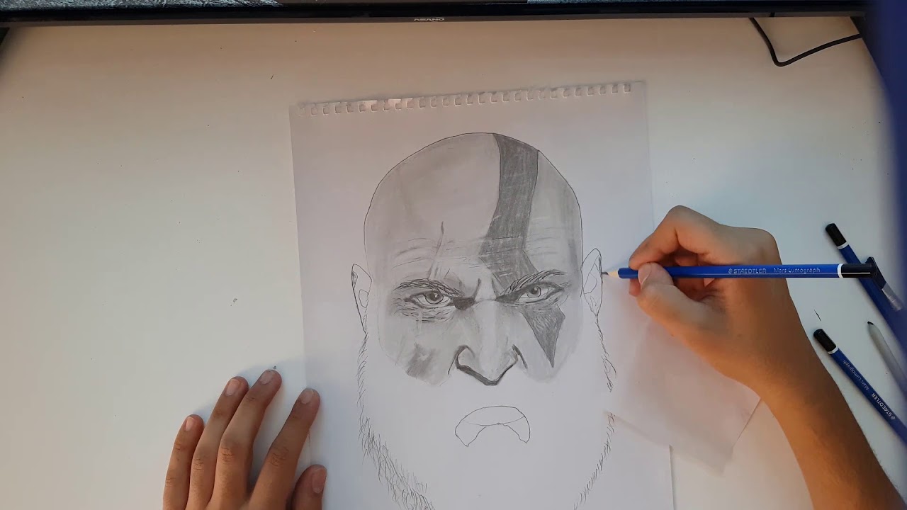 kartos drawing رسم كريتوس