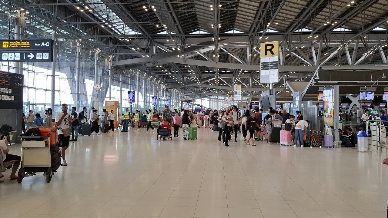 Checking In - Suvarnabhumi International Airport, Bangkok, Thailand