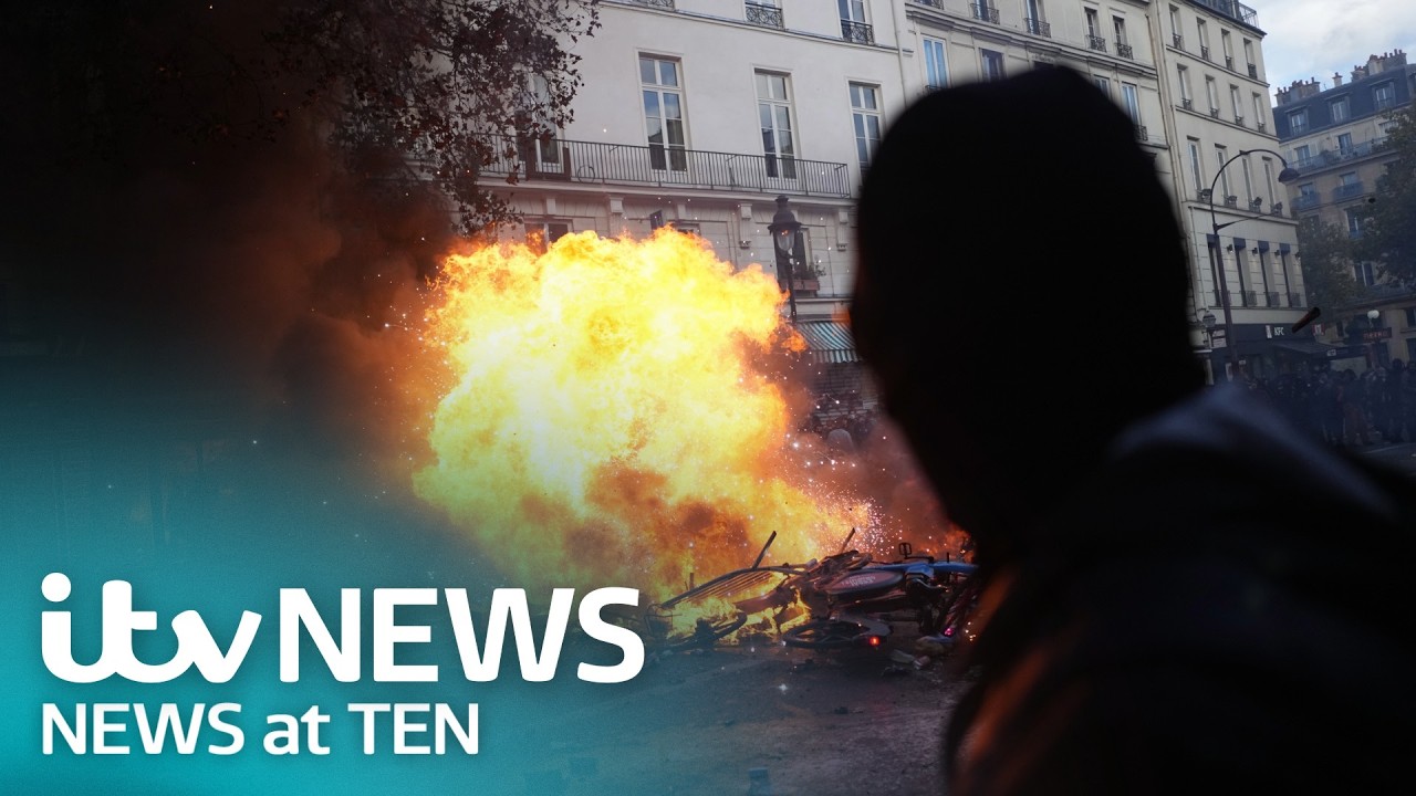 Curfews in France after shocking and extreme violence - Watch Monday's ITV News at Ten