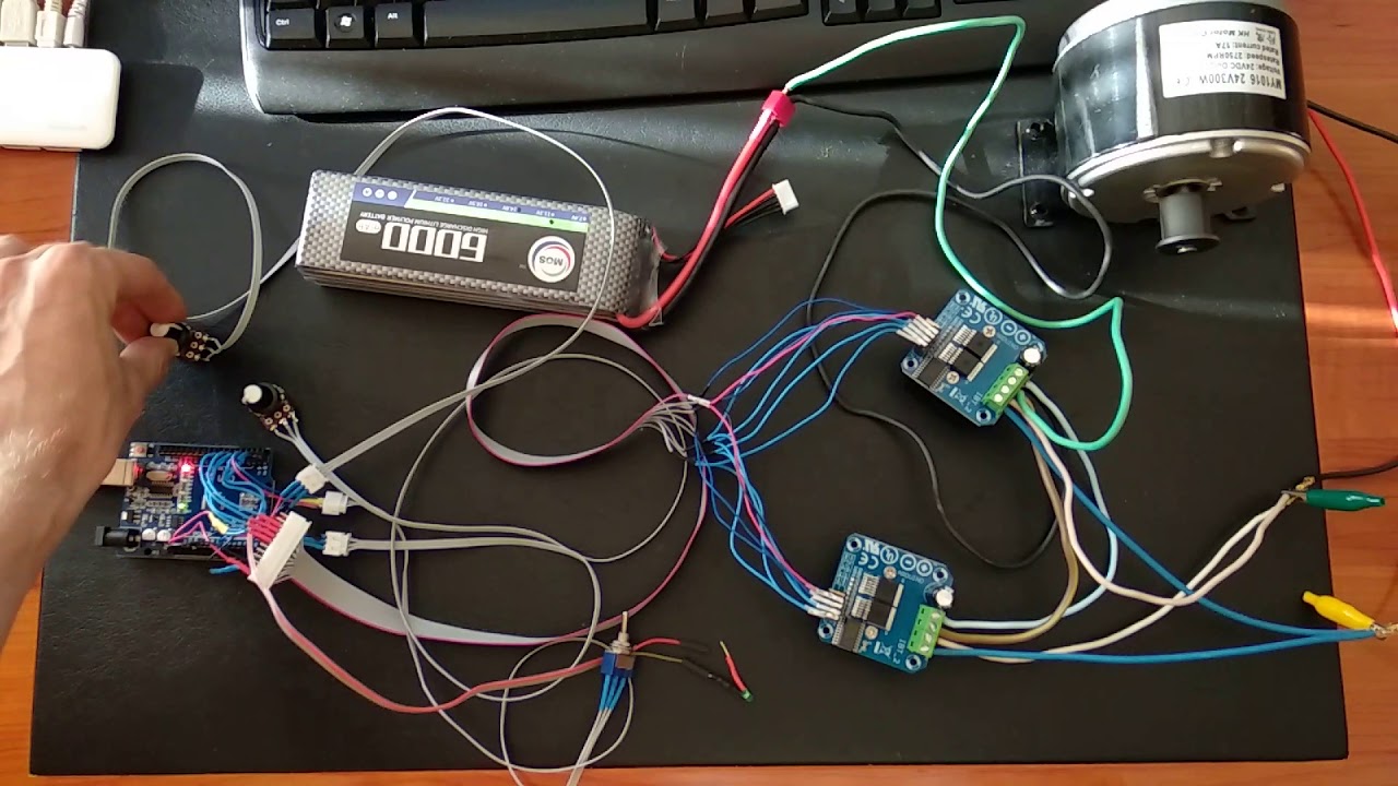 MY1016 motor Arduino test