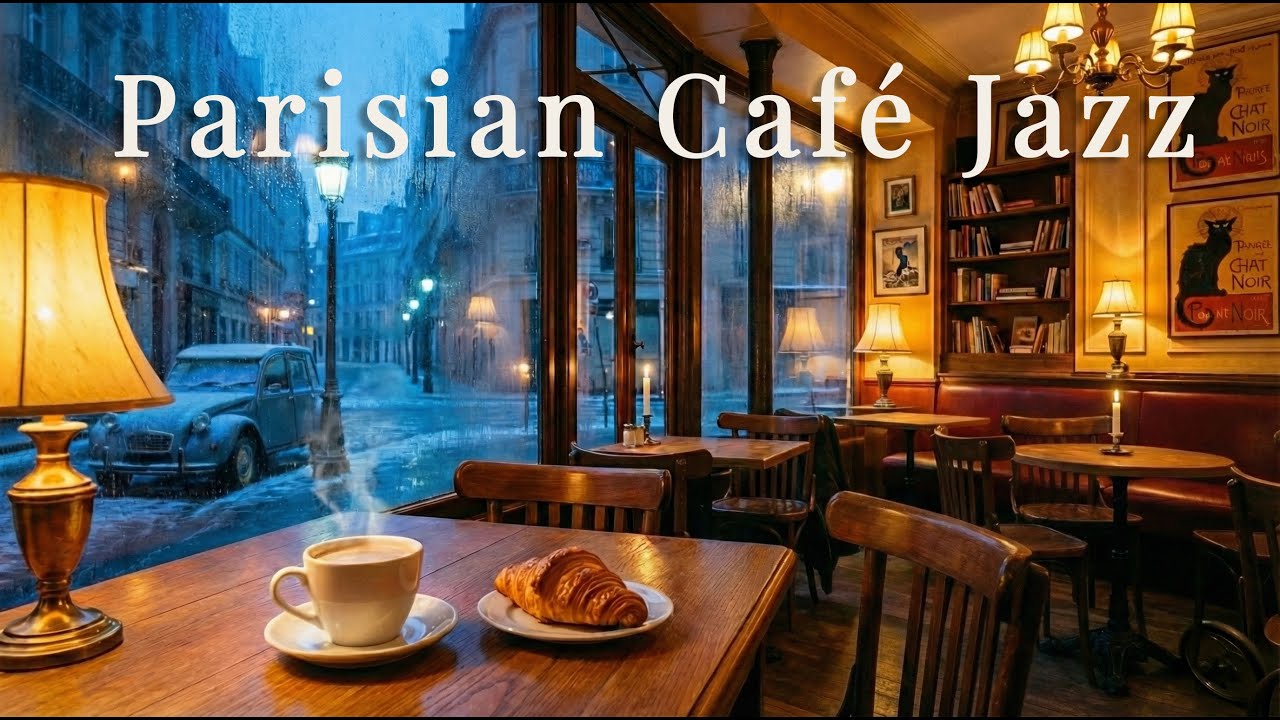 Lazy Sunday Parisian Jazz ☕️🇫🇷 | Soft Morning Jazz for Relaxation & Focus | French Caf&eacute; Ambience