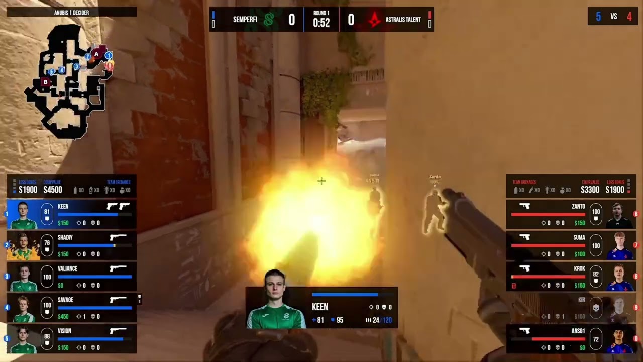 Solo hold with dualies vs Astralis Talent
