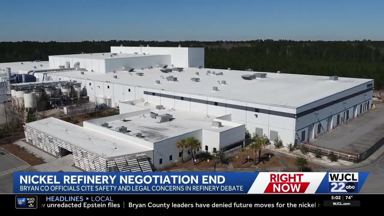 Bryan County denies incentives for Westwin nickel refinery proposed near Richmond Hill
