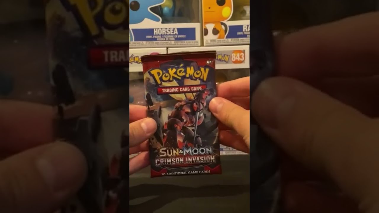 Pulling a GX CARD out of Pok&eacute;mon SUN AND MOON CRIMSON INVASION!