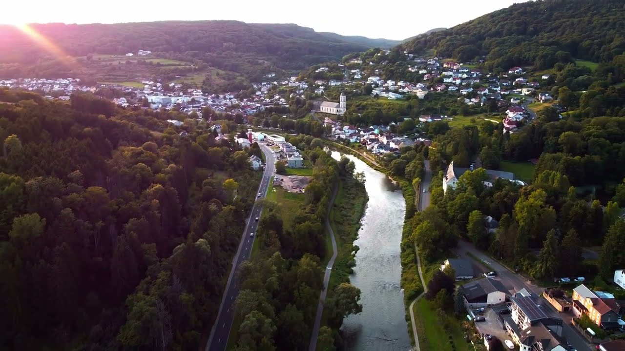 Bollendorf bij avondzon