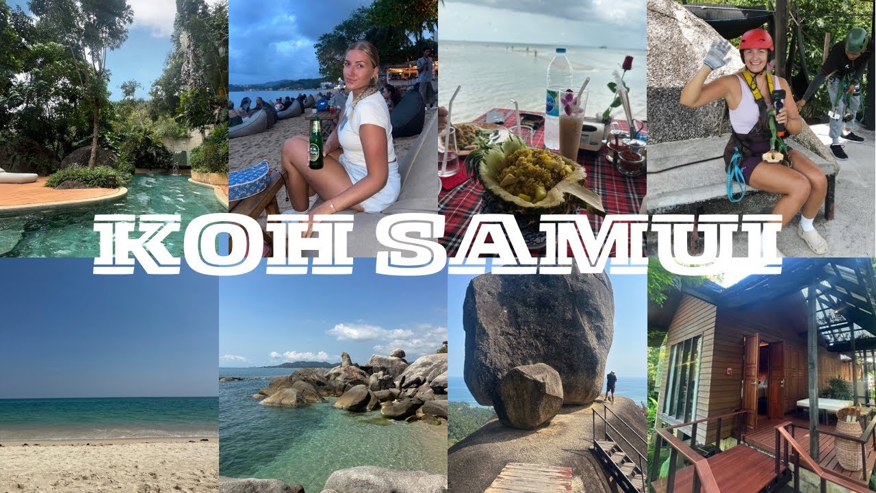 TRAVEL SERIES 🇹🇭 KOH SAMUI / THE BEST FIRESHOW?! VIEWPOINTS, BEACHES, ZIPLINING & RAIN! 🏝️👙🌴⛈️